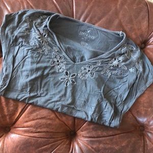 AEO Embroidered Top